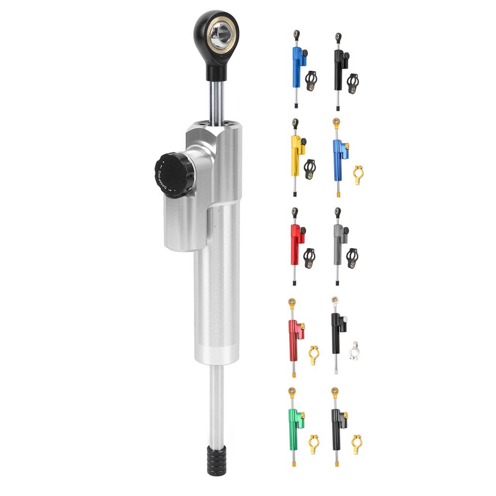 Motorcycle Steering Damper Adjustable Universal Fit Increase Stability Steering Stabilizer for Motor