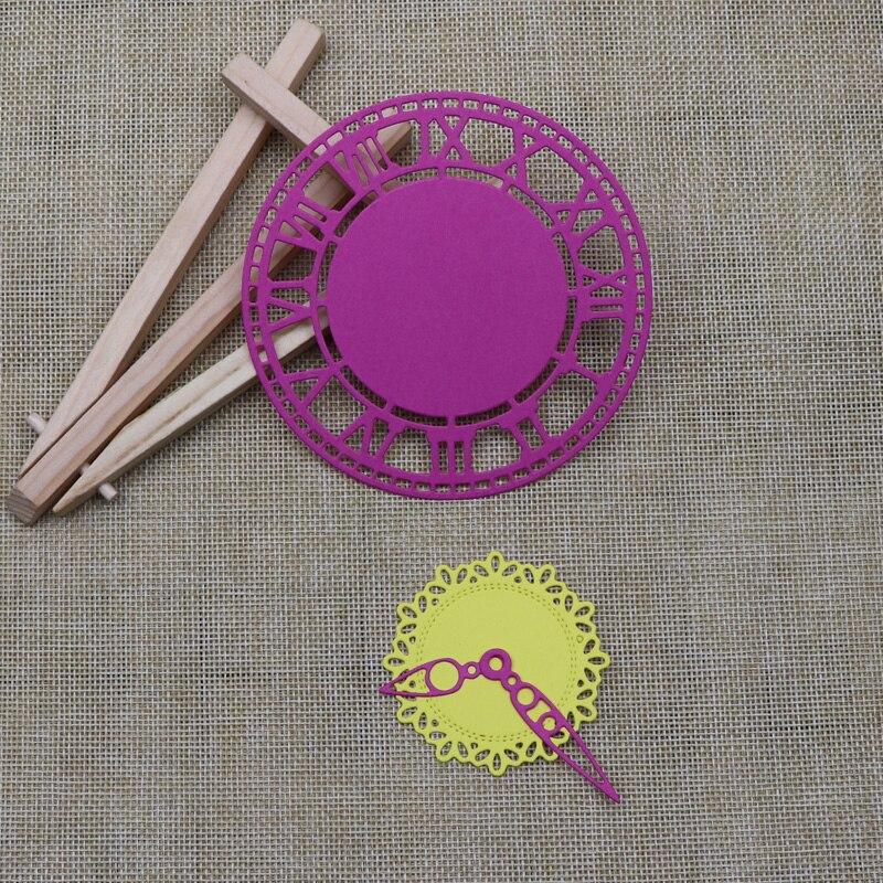 Clock Time Frame Metal Cutting Dies Stencils Die Cut for DIY Scrapbooking Album Paper Card Embossing