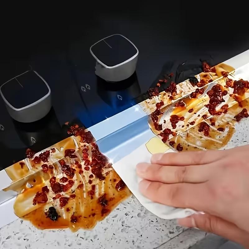 Aluminum Foil Waterproof & Oil-Proof Sealing Tape Heat Resistant Kitchen Sink & Stove Gap Sealer Strip for Bathroom and Toilet