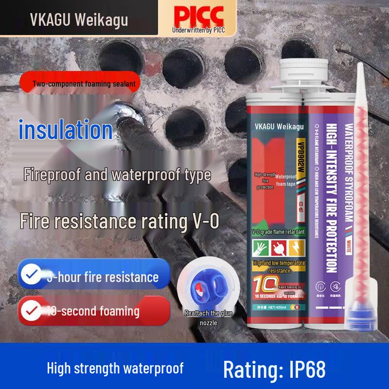 VIKAGU V-0 Fireproof Insulated Foam Sealant