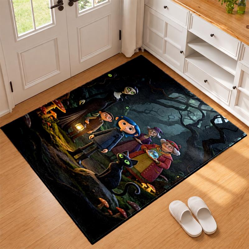 Coraline Carpet Door Mat for Living Room or Bedroom Protective Mat Under Chair Office Decoration Christmas Gift Birthday Present