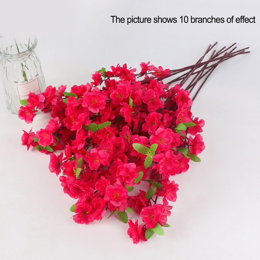 Peach Artificial Flowers Bouquet For Garden Party Wedding Marriage Decoration Home Room Decor Fake Flowers Table Vase Ornament