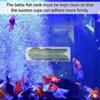 Acrylic Betta Tunnel Tank Decoration Round Tube Hollow Design Betta Fish Tube Tunnel With Leaves Pad Transparent