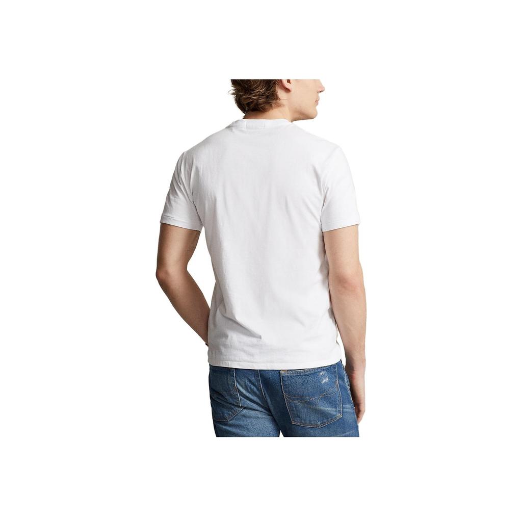 Polo Ralph Lauren Crew Neck Bear Graphic Short Sleeve T-Shirt Men Tops White MNPOTSH1N821820-100