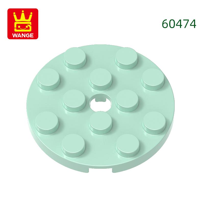 64Pcs/lot 60474 Round 4x4 featuring Pin Hole Construction Bricks Moc Technical Accessories Works With featuring Brick Toy Kids Gift Idea