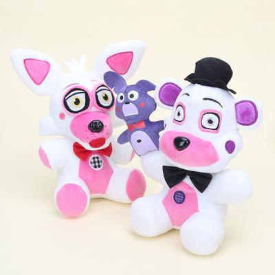 25CM Freddy Plush Foxy Chica Bonnie Springtrap Golden Freddy Fazbear Plush Soft Stuffed Dolls Kids Toy