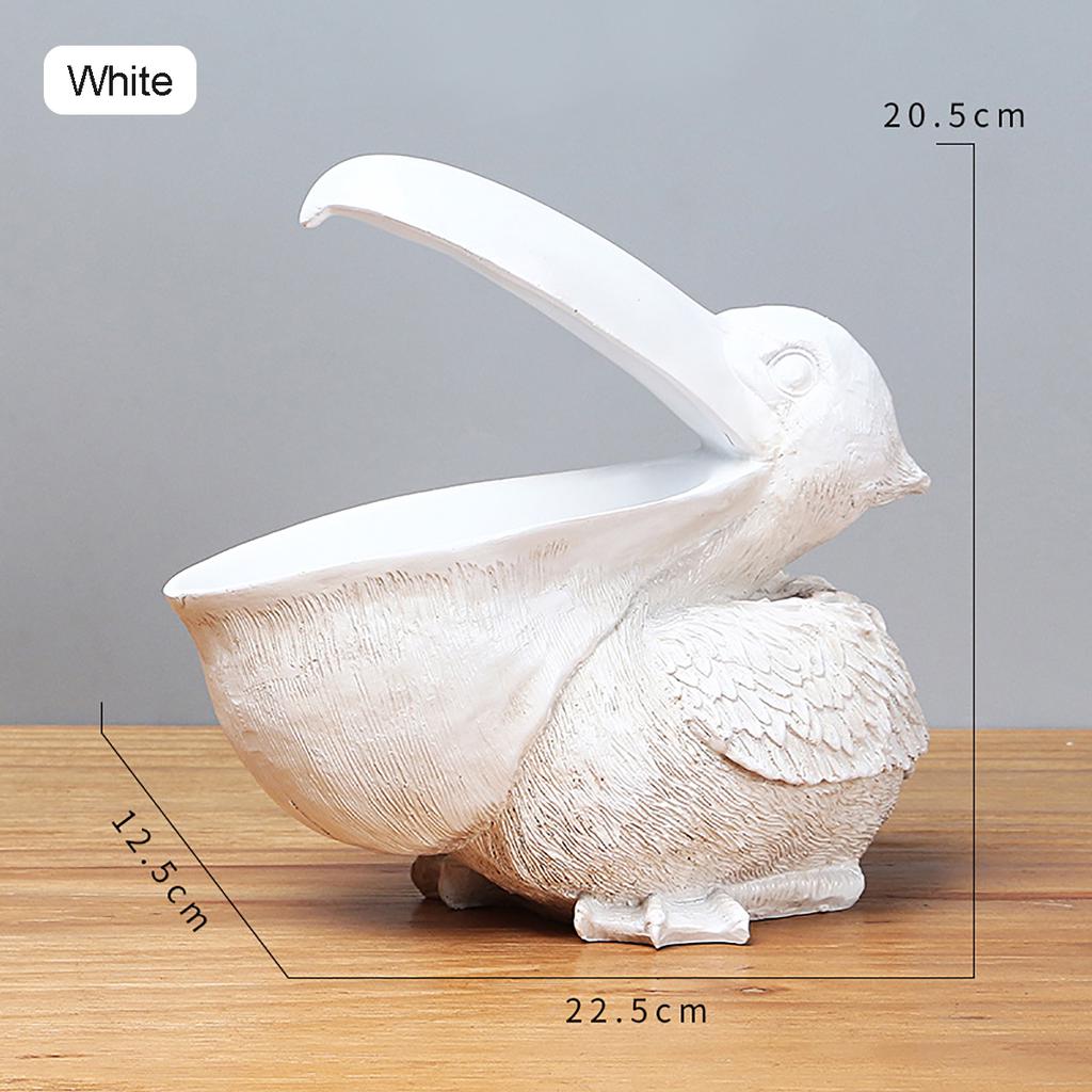 3D Resin Big Mouth Pelicans Animal Jewelry Boxes Creative Storage Box Gift