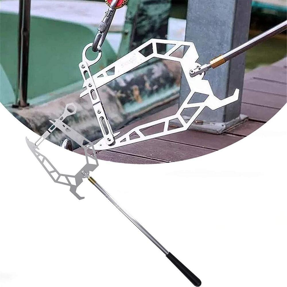 U Shaped Dock Hook Stainless Steel Long Distance Threader Marine Hardware Accessories
