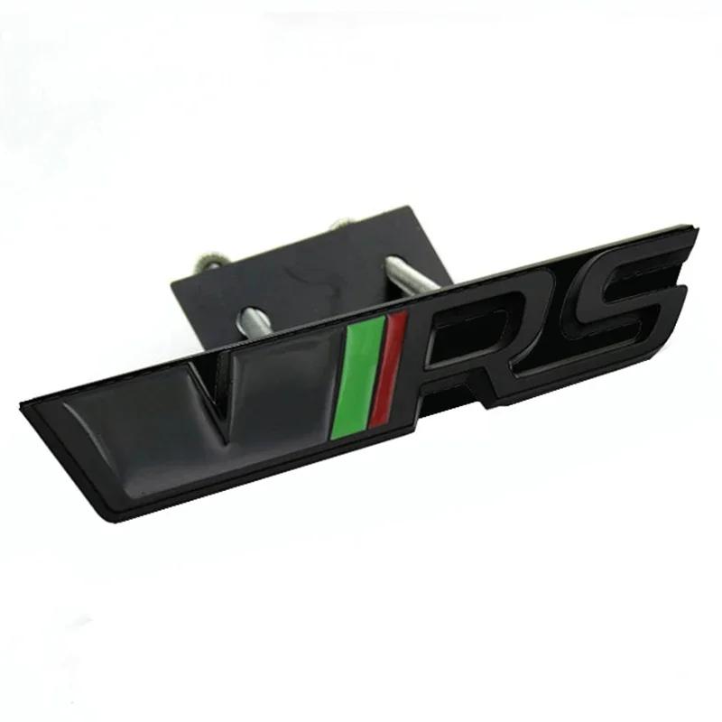 VRS Logo Car Front Grille Emblem Metal Badge Decoration for Octavia Rs Fabia Rapid Superb Kodiaq Yeti Citigo Vision Kodiak