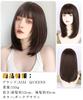 AISIQUEENS Women's Semi-Long Full Bob Wig with Light Bangs, Perfect for Crossdressing, Natural-Looking, Heat-Resistant, and Everyday Use, Includes Wig