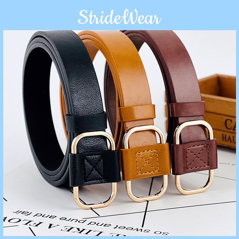 Girl Leather Belt Minimalist Decorative No Hole Adjustment Design Elegant Modern