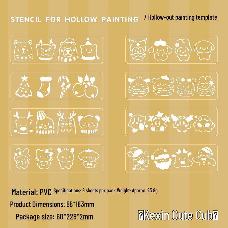 Yuezhen Hand-painted Kindergarten Newspaper & Color Painting Template Set