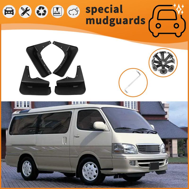 For 98-21 Toyota Hiace models Mudguards Fender Mudflaps Front Rear Flares Splash Guards Cover Car Accessorie