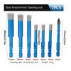 7pcs /set 6-12mm Tile Drill Bit Easy Chip Removal Hole Opener  For Ceramic Marble Granite Tile