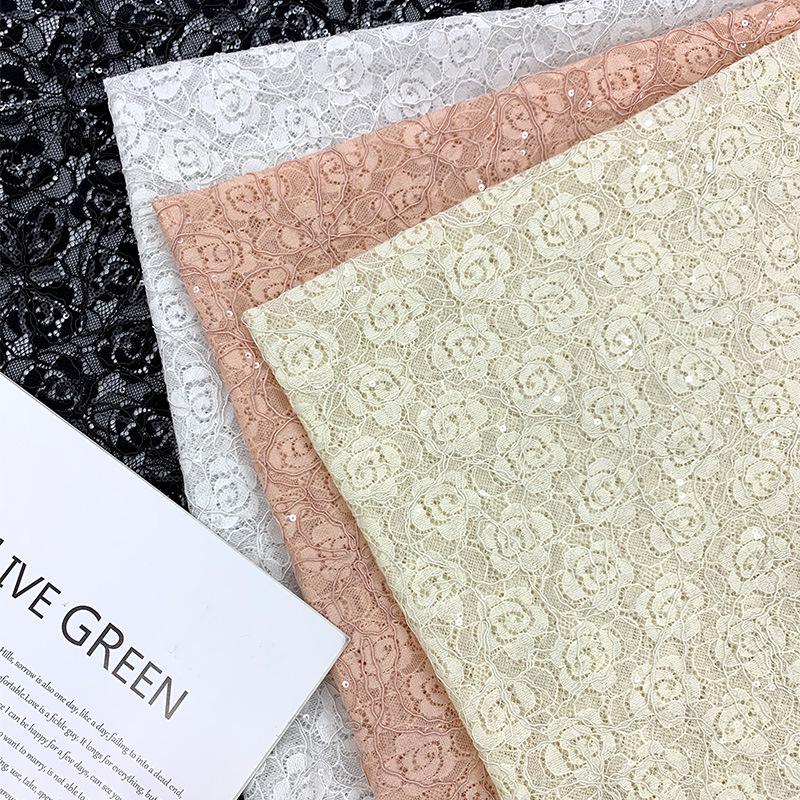 2025 Stylish Lace Fabric with Bone Stitch Embroidery for Women's and Kids' Garments