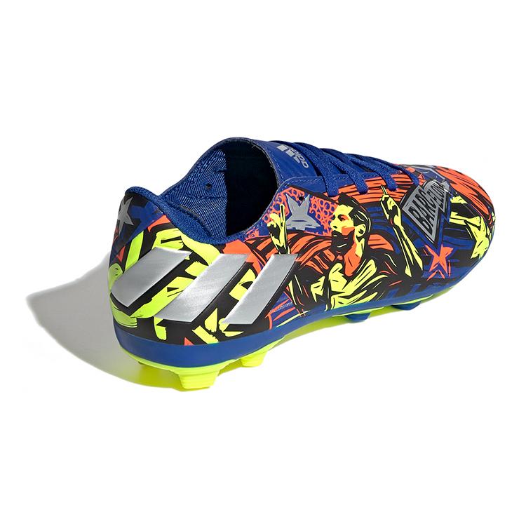 adidas Messi 19.4 Fxg Scarpe da Calcio Basse Antiscivolo Blu Rosso Giallo Bambino EH0598