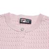 Fila Cny Heart Cardigan Fashion Simple Basic Sweet Cute Versatile Casual Comfortable Woven Blush Knit Sweater Women Tops Red Purple F11W619403FPU