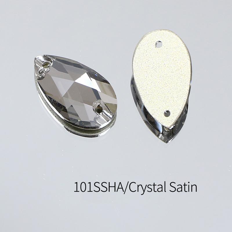 Dongzhou Crystals Sewing Accessories Waterdrop Shape Flatback Rhinestones for Garments & Shoes Crystal Stone Beads