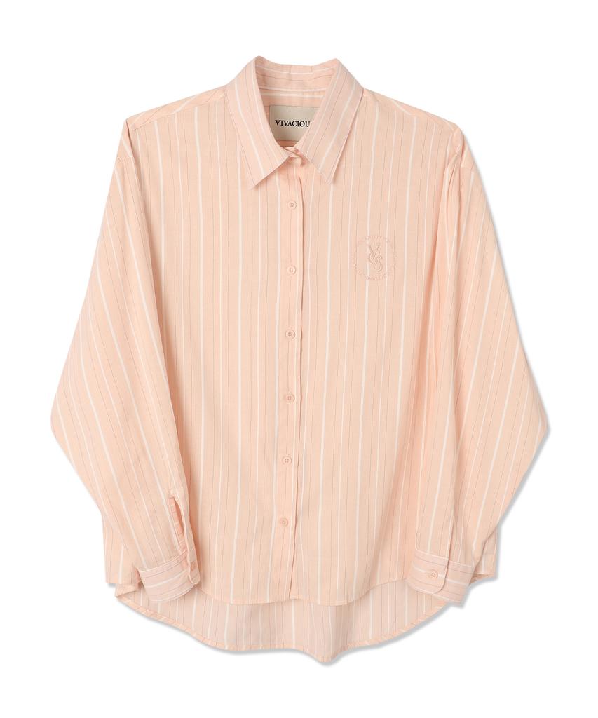 VIVACIOUS Merry Stripe Shirt Pink