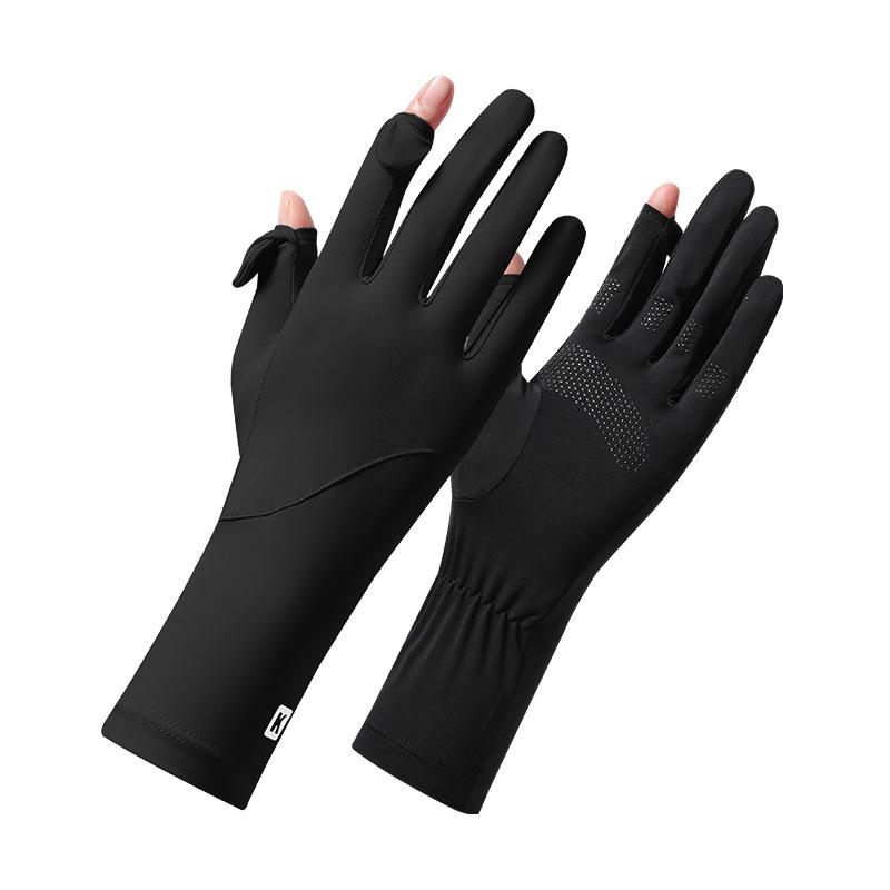 Thin Uv Protection Gloves Elastic Ice Silk Uv Protection Gloves Touch Screen Non-Slip Uv Protection Gloves Summer Raincoat