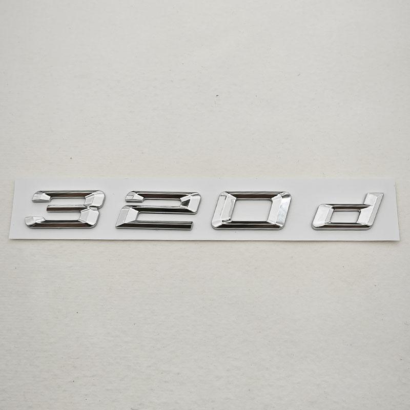 3D ABS Car Letters Logo 320d 320i Rear Trunk Badge Sticker Decals For BMW 320d 320i G20 F30 E90 Auto Exterior Accessories EJ3