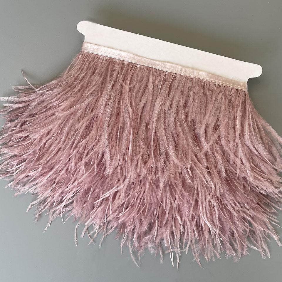 FeatherOstrich Feathers Trim 10 Meter 13-18 CM Feather Plumes Ribbon Selvage For DIY Wedding Dress Decoration Crafts Accessories