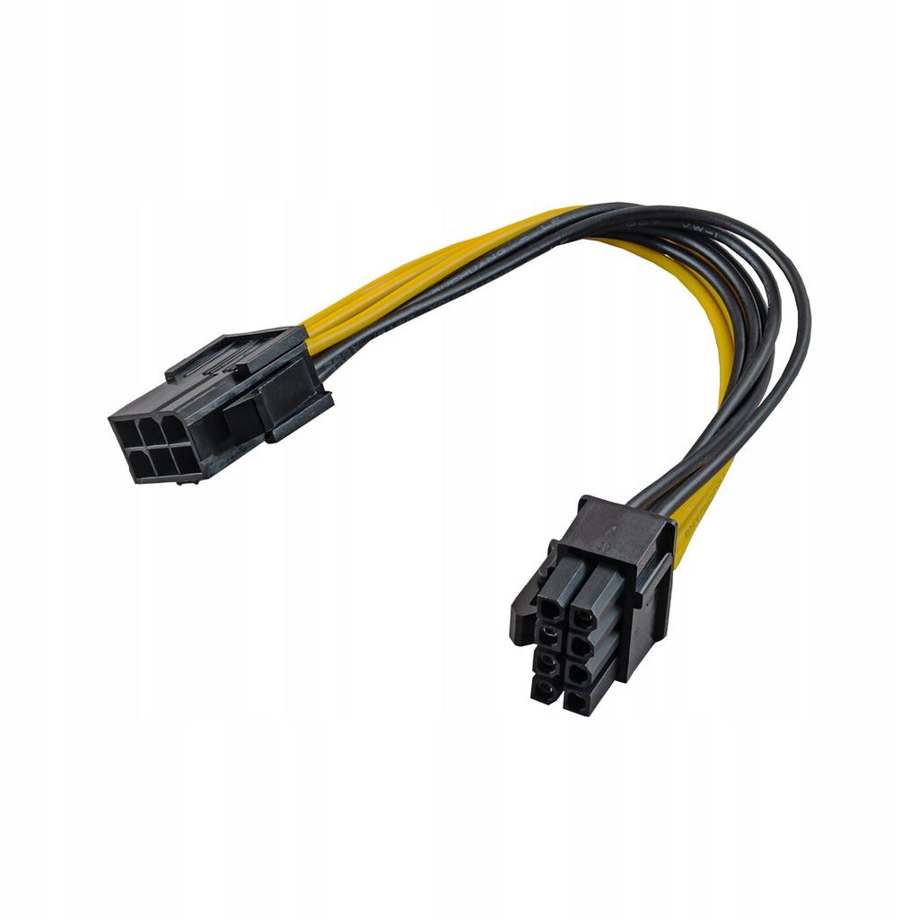 Kabel Adapter Akyga AK-CA-07 PCI Express 6-pin (F) / 8-pin (M) 0,2m
