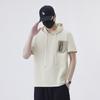 New Summer Style Boy Polo Shirt Casual Wear Short-sleeved Oversized Round Neck T-shirt Hooded Breathable Fabric Practical Daily Use