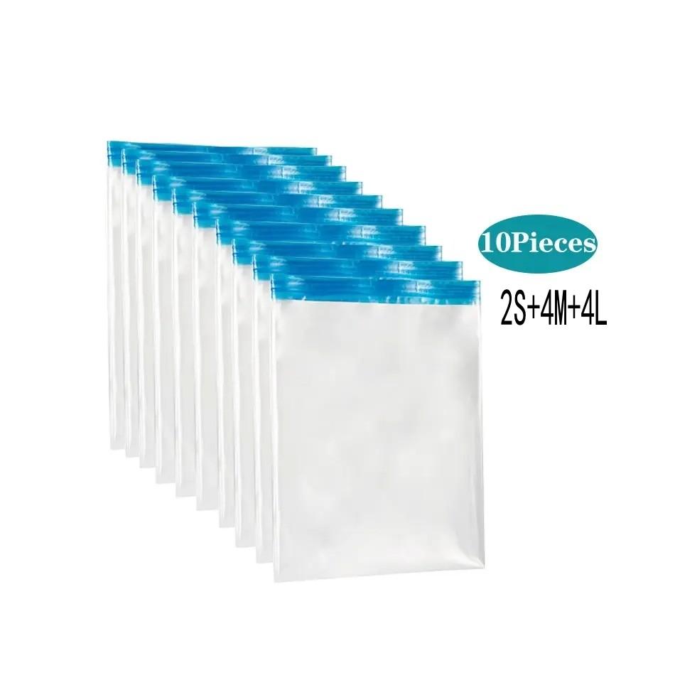 Travel Roll-Up Compression Bags, Reusable Vacuum Storage Bag, Saves 80% of Storage Space, Roll-Up Compression, No Need Air Pump