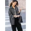 Mokana Korean Style Plaid Long Sleeve Shirt & Vest Women's Set