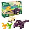 BRIO Dinosaur Attack Set 36082, for Ages 3 and Up [Toy, Wooden Toy Train, Rail Set, Scenery, Gift (BirthdayChristmas)]