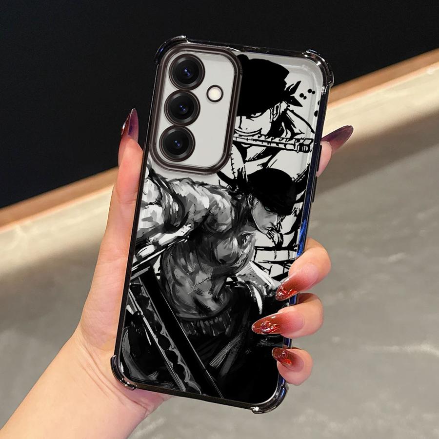 Anime One Piece Zoro Soft Phone Cover Case for Samsung Galaxy A52 A55 A16 A24 A21s A33 A35 A36 A25 A26 A15 A13
