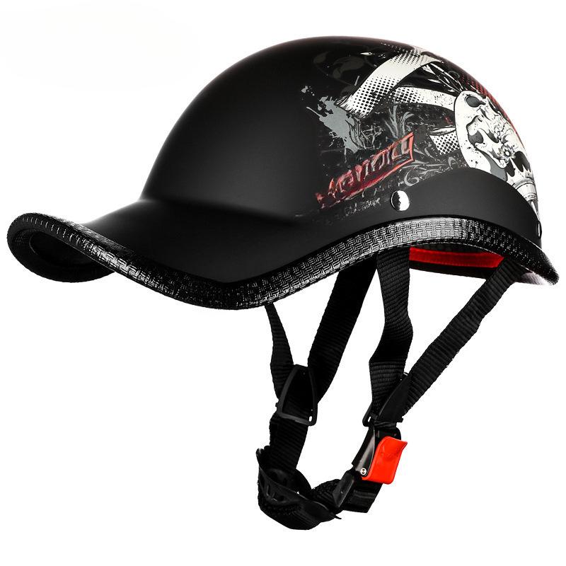 Retro Electric Scooter Flip-up Helmet - Lightweight, Personalized, Universal Fit for Men