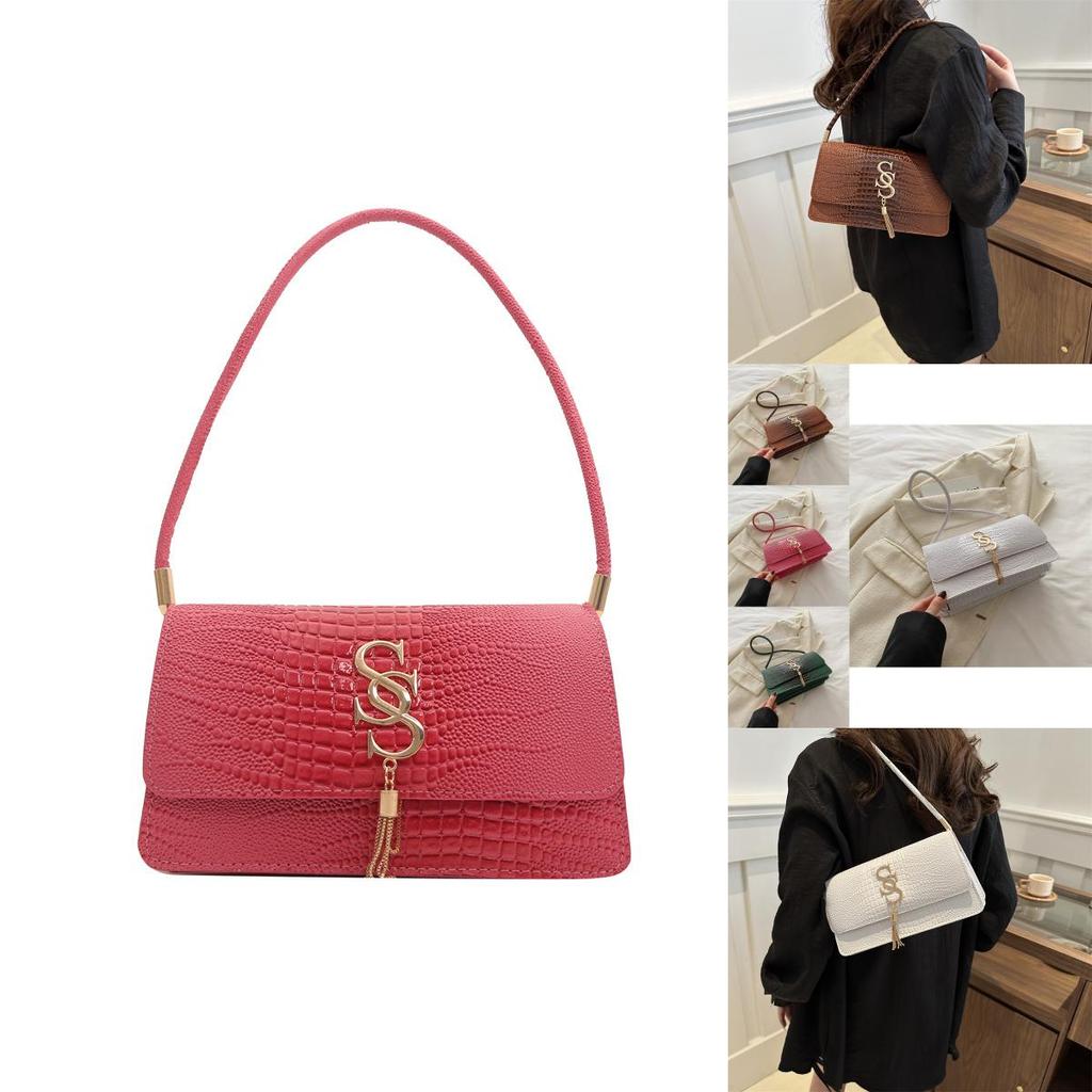 Chic Pu Leather Crossbody Bag For Women 2024 Vintage Style Fashion Shoulder Bag