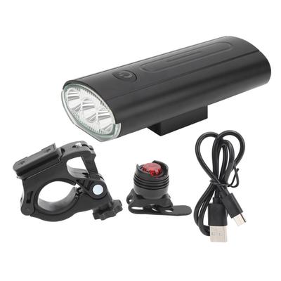 Bicycle Light Waterproof LED Bike Headlight Rechargeable Night Riding Outdoor Flashlight
