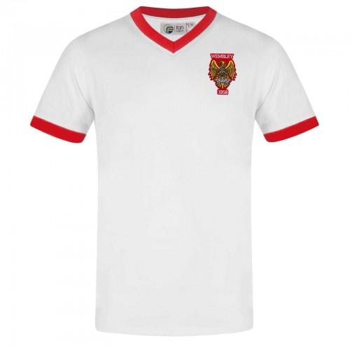 Fan Originals Mens United Wembley 1958 Crest T-Shirt