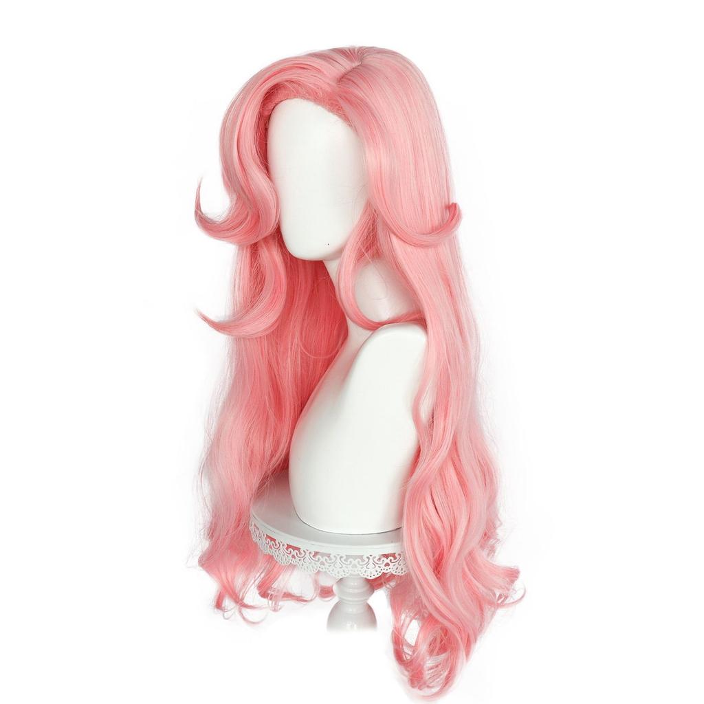 Pink fringe long curly hair synthetic wig-For Little Pony character Fluttershy cosplay wig animation reality wig