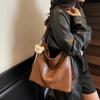 Vintage Shoulder Bag Soft Leather Women's Large Capacity Tote Bag