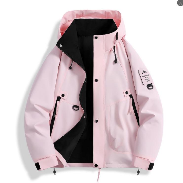 Men's Cross-Border American Style Workwear Windbreaker: Spring/Autumn Outdoor Casual Jacket, Three-Proof, Loose-Fit for Couples.