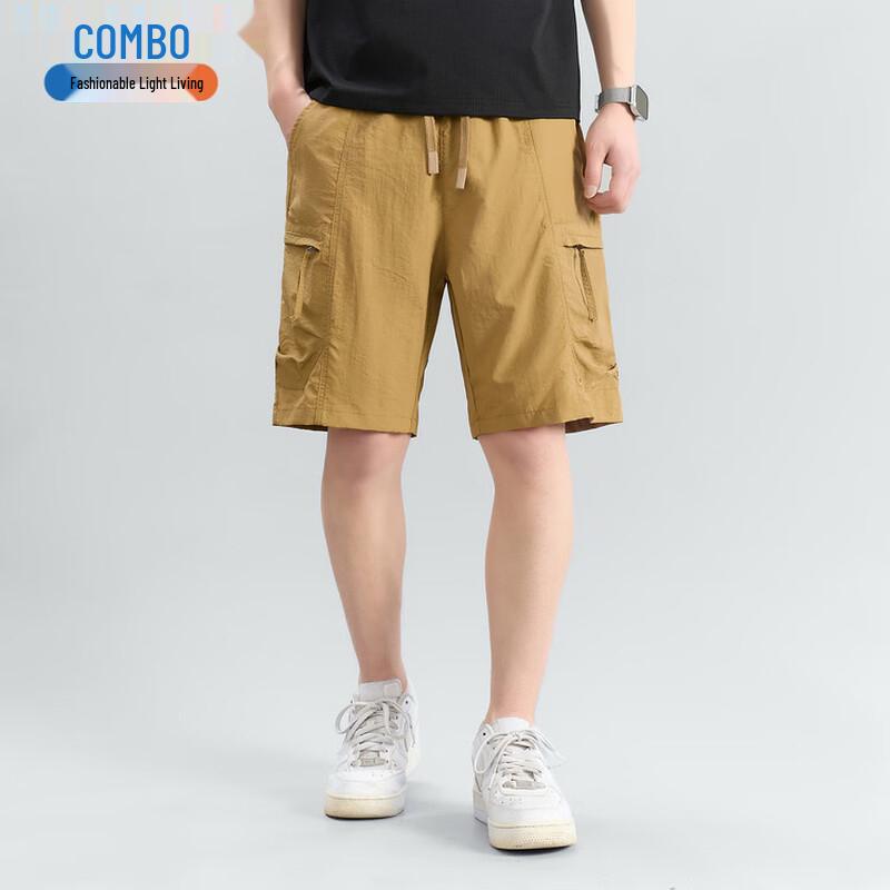 Men s Quick-Dry Multi-Pocket Cargo Shorts 5XL