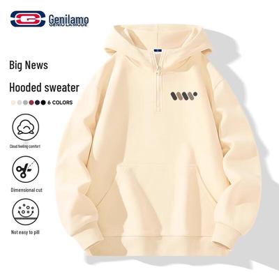 GENIOLAMODE Men's Heavyweight Casual Hooded Sweatshirt