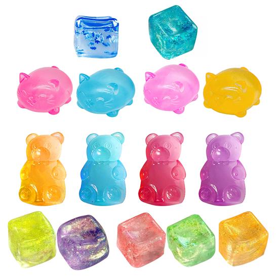 Anxiety Relief Stress Ball Home Office Relaxation Focus Aid Cube Squeeze Sensory Toy Slow Rising Soft TPR Stress Toy