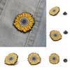 Mode Unisex Zonnebloem Broche Speld Badge Emaille Rugzak Tas Jeans Decoratie