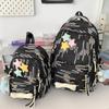 Schoolbag Children Elementary School Girls High School Large Capacity High Appearance Ins Striped Backpack