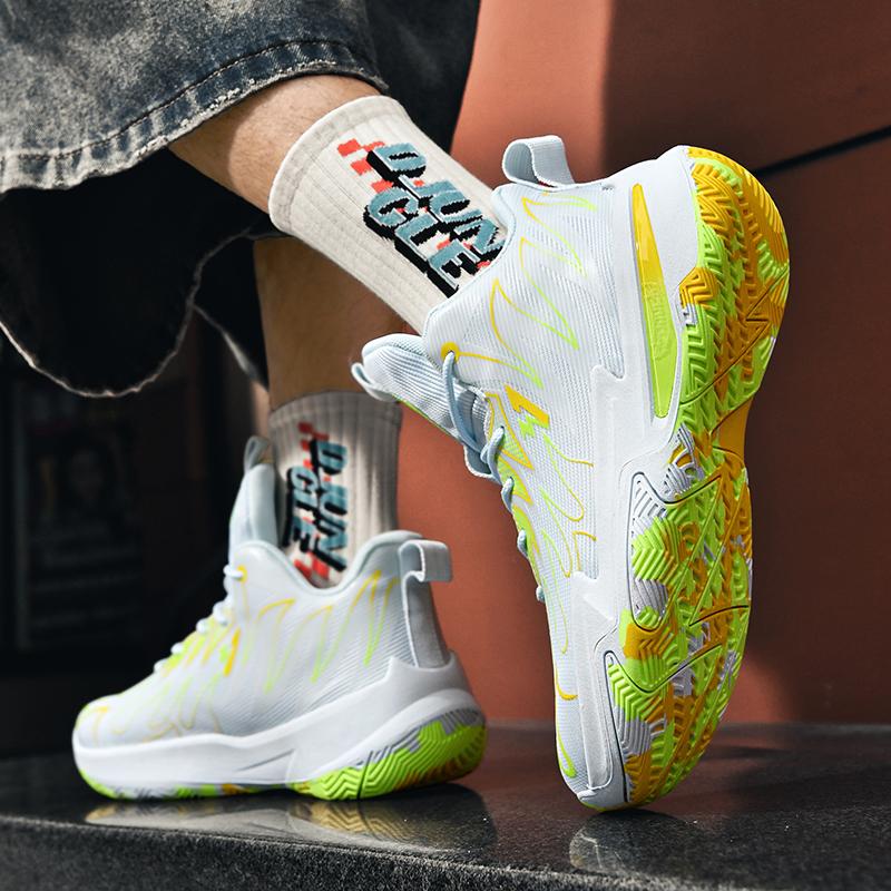 2025 High-Top Basketball Sneakers for Women And Men Non-Slip Shock-Absorbent Training Shoes Outdoor Non-Slip Basketball Shoes