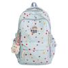Dot Print Backpack Junior High School Student Lightweight Schoolbag Girl's Large Capacity Backpack