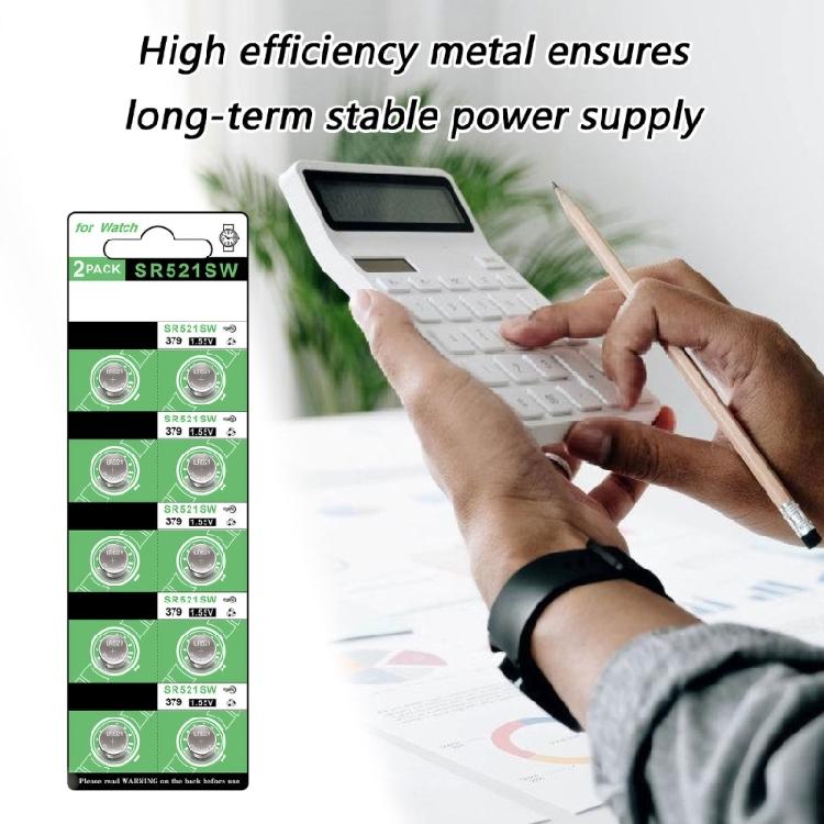 LR521 Button Cell Batteries AG0/SR521 Watch Calculator Remote Batteries Effective Power Output Lightweight Structure