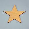 200Pcs/Set Wood Chip Star Shape Easy To Paint Wide Application Small Wooden Stars Unfinished Ornaments Home Decor