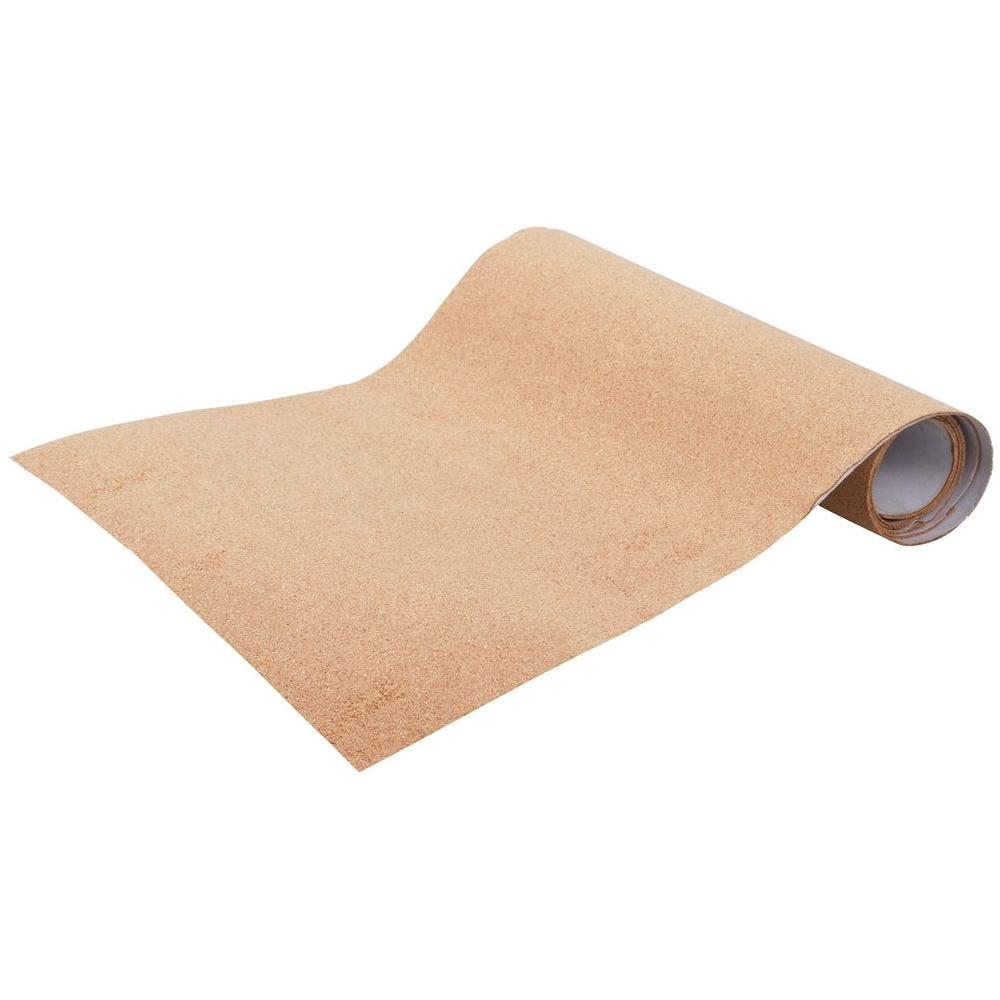 Anti-slip self-adhesive cork mat for furniture, drawers, cabinets, and shelves