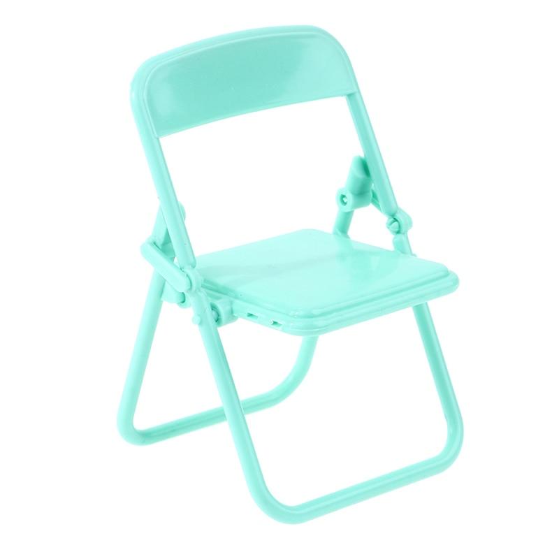 

1 шт. Міні-стілець 1:12 Ляльковий мініатюрний стілець Пластикове крісло Крісло-розкладачка Імітація меблів Аксесуари для декору лялькового будиночка зелений